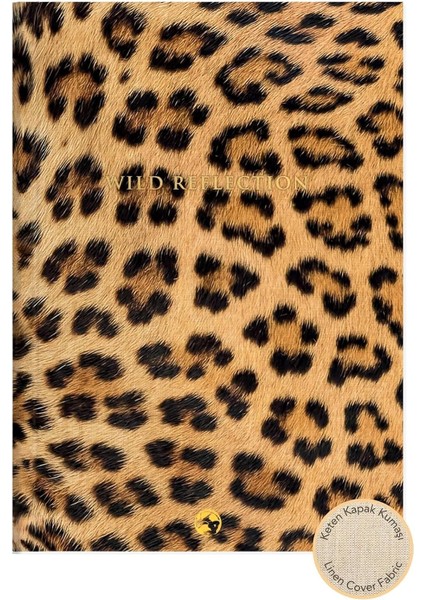 Color Keten Ciltli Defter Düz Leopar 17X24