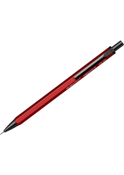 Office Hexagonr Mekanik Kurşun Kalem Kırmızı 0.5 mm