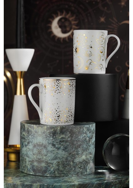 Porselen Cosmic Love Forest 2 Parça Mug 11911