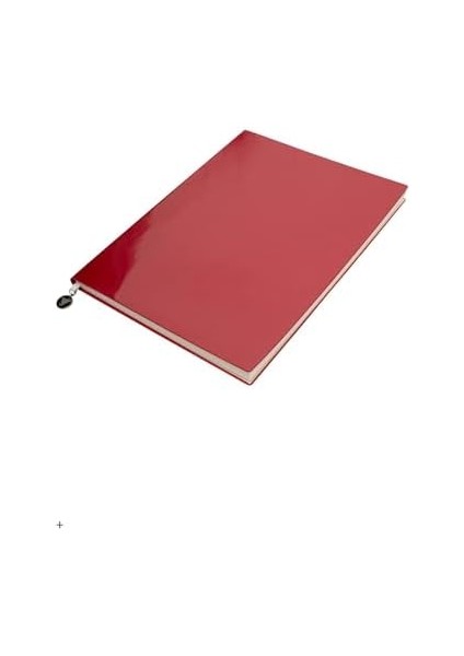 Rugan Esnek Kapak Çizgili Defter, 19X25 cm -Kırmızı