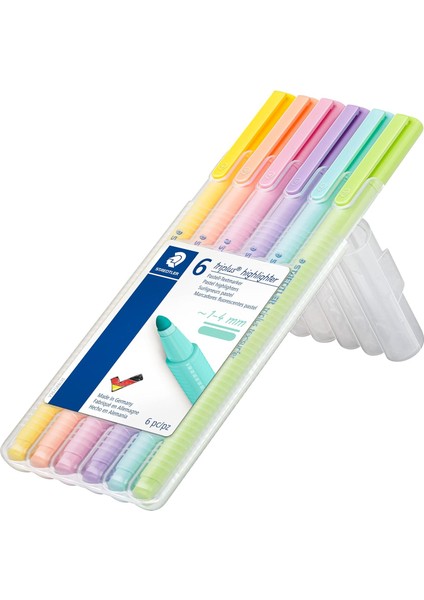 362 Csb6 Triplus Textsurfer Pastel Fosforlu Kalem 6'lı Set