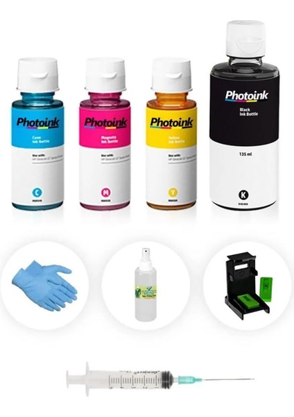 Ink Tank 315 415 Plus Siyah ve Renkli Kartuş Dolum Seti