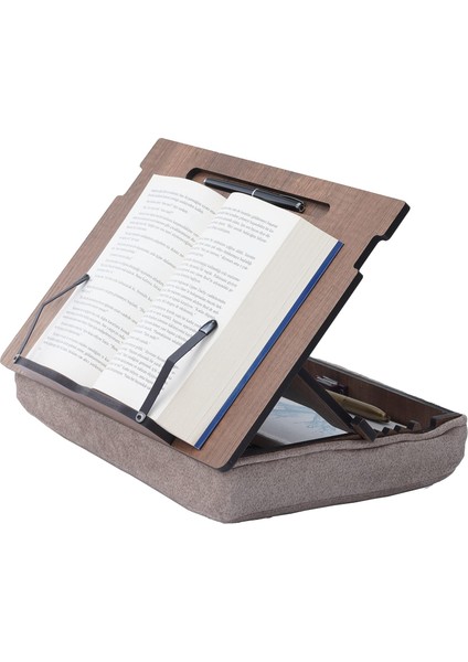 Wood Minderli Kitap Okuma Standı, Ayarlanabilir Çizim, Okuma, Evden Çalışma Standı