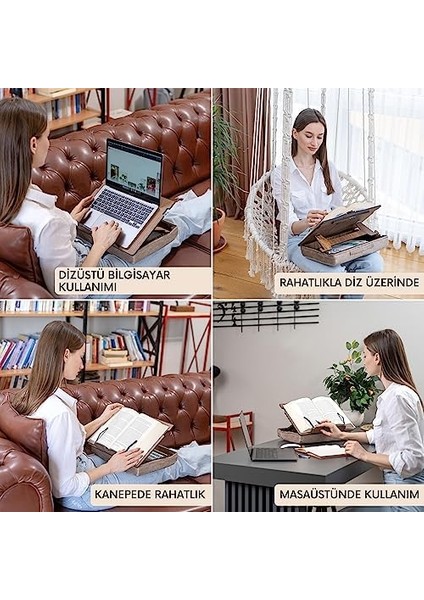 Wood Minderli Kitap Okuma Standı, Ayarlanabilir Çizim, Okuma, Evden Çalışma Standı fiyatları