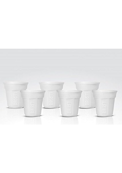 Y0TZ502 6 Espresso Bardağı, Porselen, Beyaz, 23, 7 x 14 x 7 cm, 6 Parça