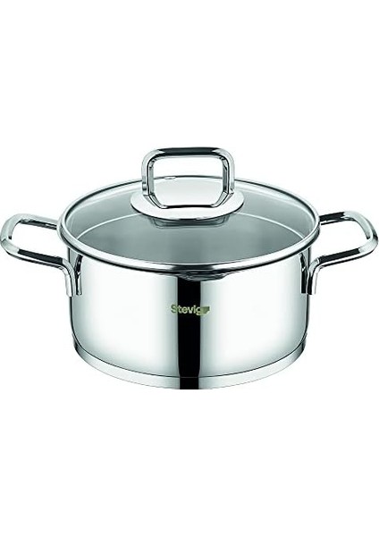 4 Cook Pro Süzgeç Kapaklı 18/10 Paslanmaz Çelik Tencere Seti 6 Parça ST-301