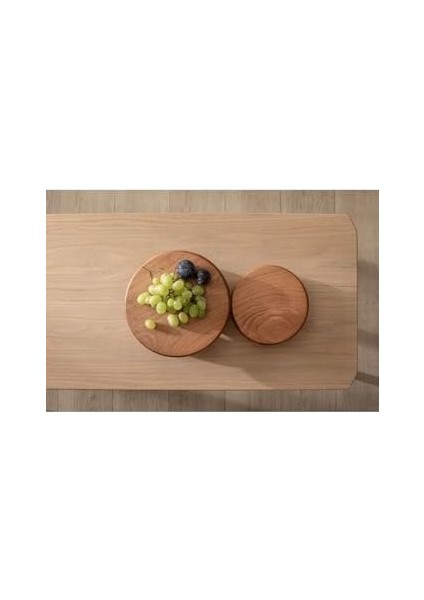 Büyük Boy El Yapımı Doğal Ahşap Sunum Standı - Top Ayaklı Şık Sunum Tahtası ve Tabağı, Sofra Servis Sunumluk, Dekoratif Ahşap Stand, %100 Dayanıklı ve Uzun Ömürlü El Yapımı Tasarım