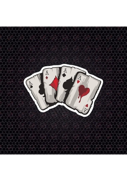 Master Joker Poker Oyun Kartı Kurukafa Sticker Oto Motor 15 cm
