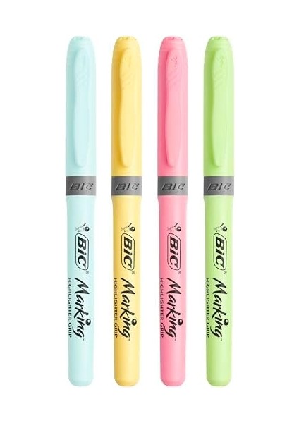 Intensity Highlighter Grip Pastel Marker Fosforlu Kalem 6'lı Blister, Su Bazlı Mürekkep, 6 Pastel Renk, Kauçuk Tutaçlı fiyatları