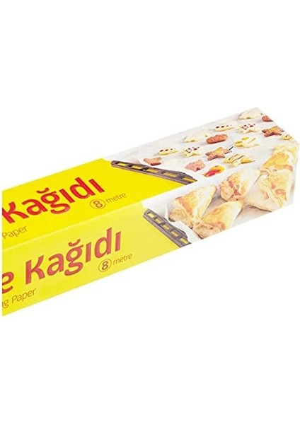 Pişirme Kağıdı 8 Mt, Helal Sertifikalı ve Bpa Içermez 37CM x 8mt, Fırında Tavuk, Et, Tatlı, Börek Pişirmek Için Uygun, 220 C° Yüksek Isıya Dayanıklı Fırın Pişirme Kağıdı, Yapışmaz ve Yanmaz