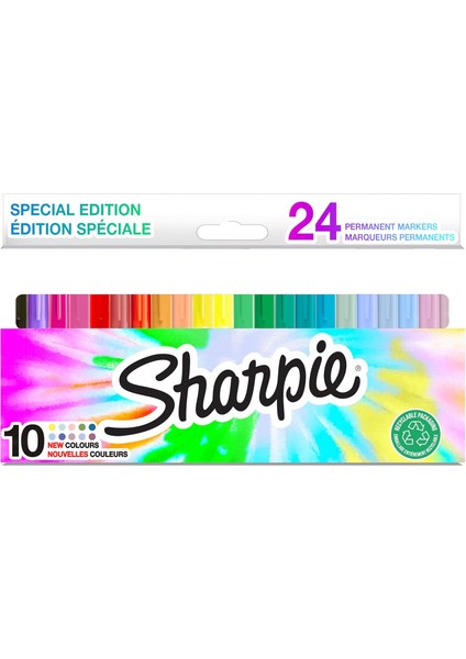 Sharpie Permanent Markör, Fine/uf Karışık 24LÜ