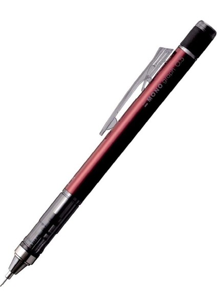 Office Graphx 3'lü Set Versatil Kalem 0.5 Mm, Silgi, Min, Kırmızı