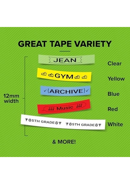 Letratag Plastik Şerit (12 mm x 4 Mt), Beyaz (59422) fiyatları