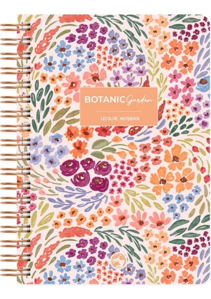 Color Botanical Spiralli Defter Çizgili Turuncu 17X24 cm