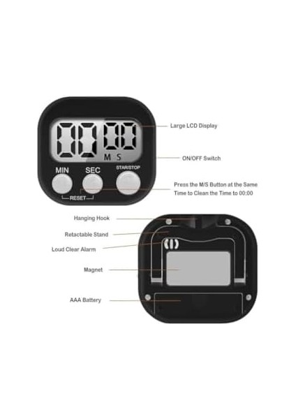 Mutfak Saati, Mıknatıslı Kronometre, Zamanlayıcı fiyatları