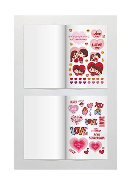 Color Sticker Book Kutlama Özel Gün Etiket Serisi fiyatları