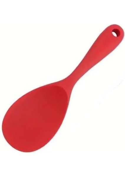 Silikon Pilav Kaşığı, Silikon Servis Kaşığı, 5 Farklı Renk Seçeneği (Kırmızı) modelleri