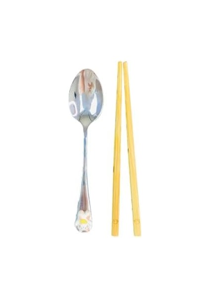 Kutulu Chopstick ve Kaşık Set (BAM-186-KEDI)