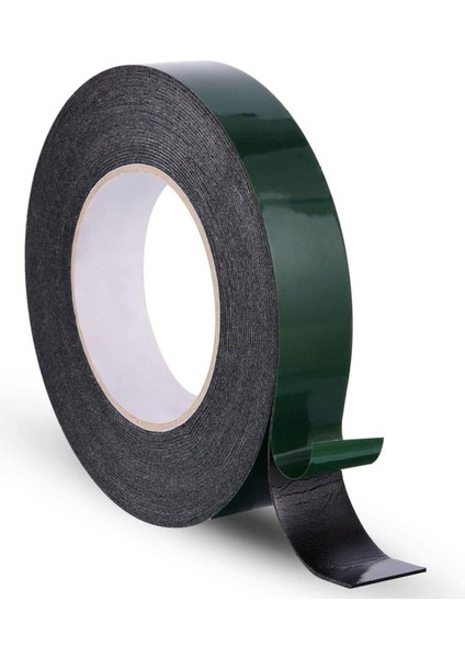 Çift Taraflı Köpük Bant Eva Montaj Bandı Siyah 25 mm x 10 Metre