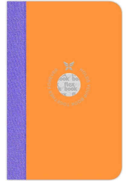 58 Esnek Turuncu Smartbook 9X14 Mor Şerit Çizgili 160 Sayfa 70GR