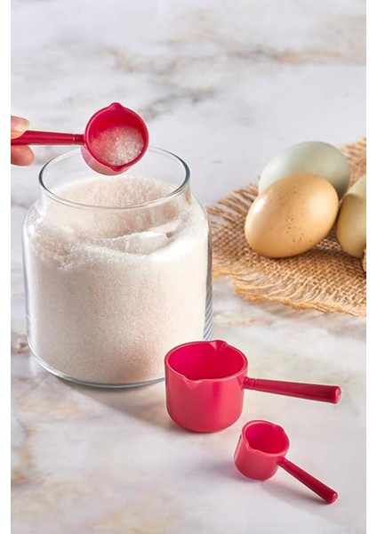 Çok Amaçlı Pratik 3'lü Ölçü Kaşığı Seti (5-15 - 25 Ml)