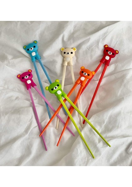 Chopstick ve Chopstick Öğrenme Aparatı Pembe