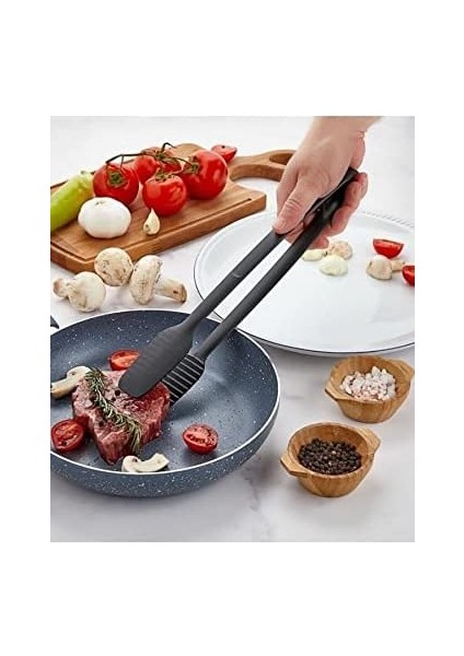 Group - Gnarp Tarz Servis ve Izgara Maşası - Yanmaz Yapışmaz Maşa - Barbekü Maşası - 30 cm fiyatları
