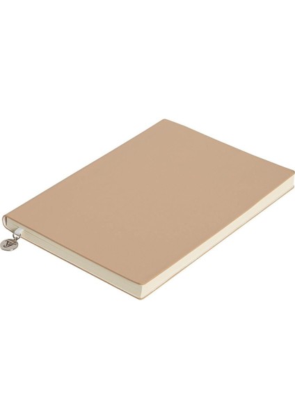 Classic Esnek Kapak Çizgili Defter, 14.8X21 cm -Bej