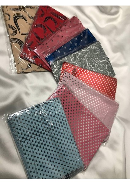 Kendinden Yapışkanlı Metalize Hediye Paketi Kendinden Bantlı Poşet Gift 30 x 35 cm (Tek Desen) 1 Paket 100 Adet