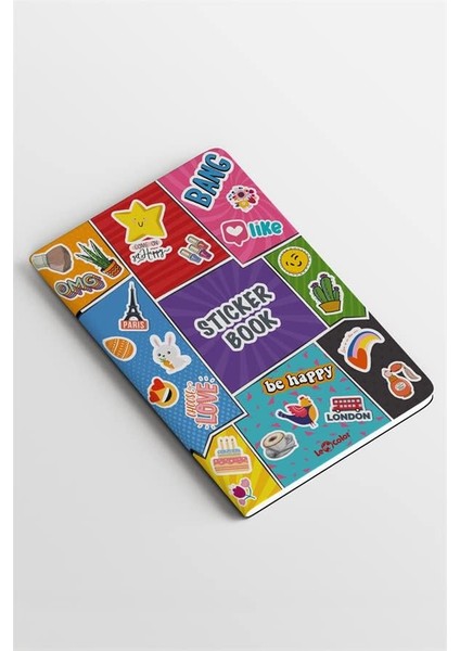 Color Sticker Book 756 Adet Renkli Etiket Bang