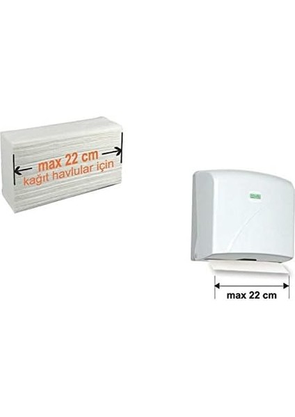 K2B Z Katlı Kağıt Havlu Dispenseri Siyah