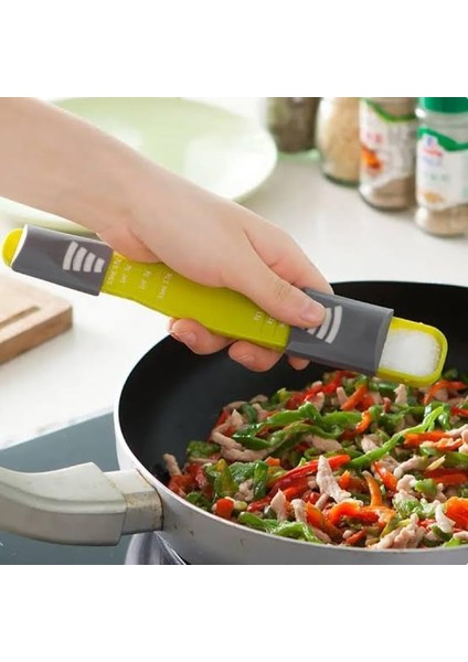 Ölçü Kaşığı, Çift Taraflı Ölçü Kaşığı Baharat, Tuz, Şeker Için Ölçü Çubuğu Çift Yönlü Kullanım