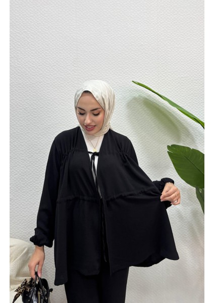 Ayrobin Bağcıklı Ikili Takım Pantolon Tesettür Alt Üst