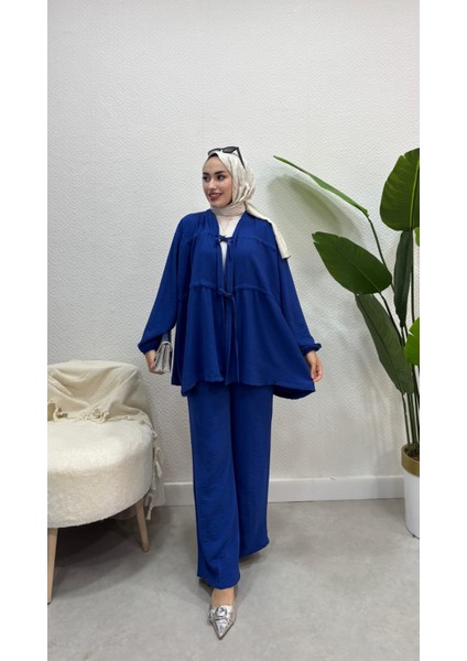 Ayrobin Bağcıklı Ikili Takım Pantolon Tesettür Alt Üst