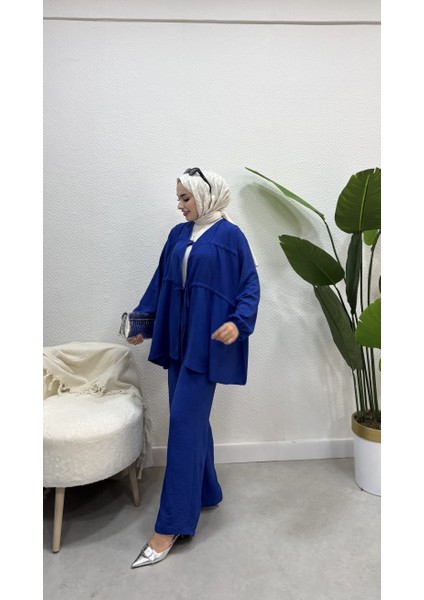 Ayrobin Bağcıklı Ikili Takım Pantolon Tesettür Alt Üst