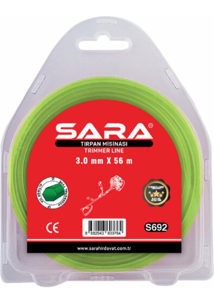 Tırpan Misinası 3.0mm x 56MT Altıgen