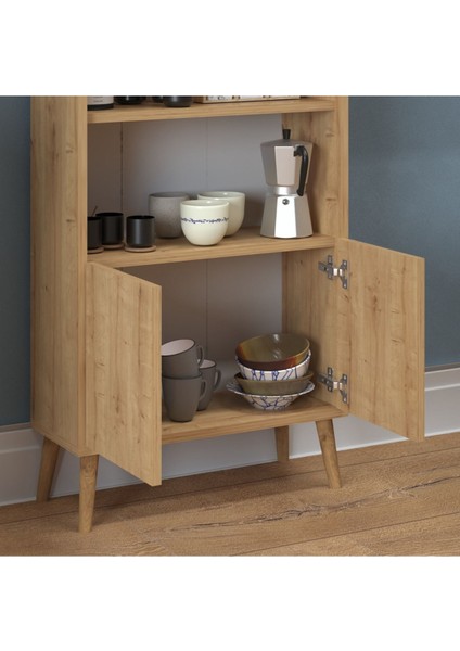 Luce 2 Raflı Kahve Köşesi Çok Amaçlı Mutfak Dolabı fırsatları