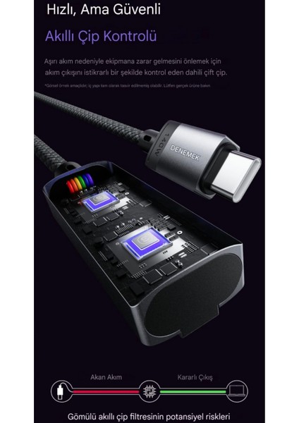 2-Metre 140W Type-C To Magsafe3 Manyetik Şarj Kablosu 13/14/15/16/M1/M2/M3/M4 Uyumlu Led Pd3.1 Hızlı Şarj 5A MacBook Air/Pro Serisi Uyumlu CE Lisanslı Manyetik Örgülü Sağlam