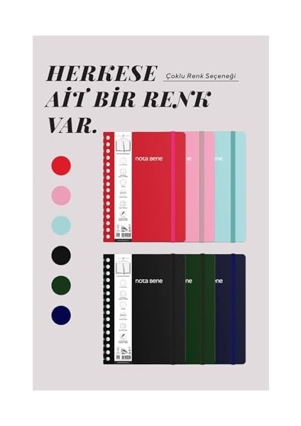 Bene Spiralli Premium Sert Kapak Defter, 21X29,7 Cm, Çizgili fiyatları