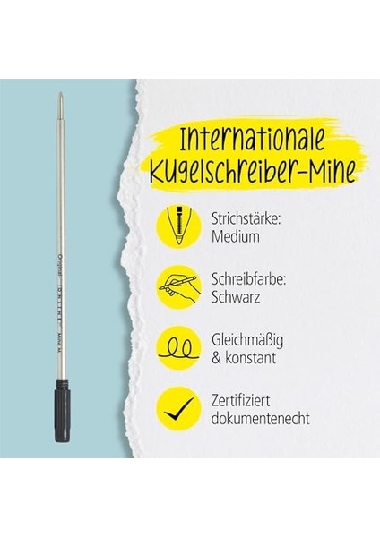 Int. Ballpen Refill M Black