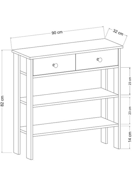 Luvia Mobilya Çift Çekmeceli Beyaz Meşe Kahve Köşesi modelleri