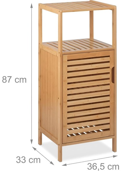 Bambu Çok Amaçlı Raflı Dolap Çamaşır Düzenleyici Organizer