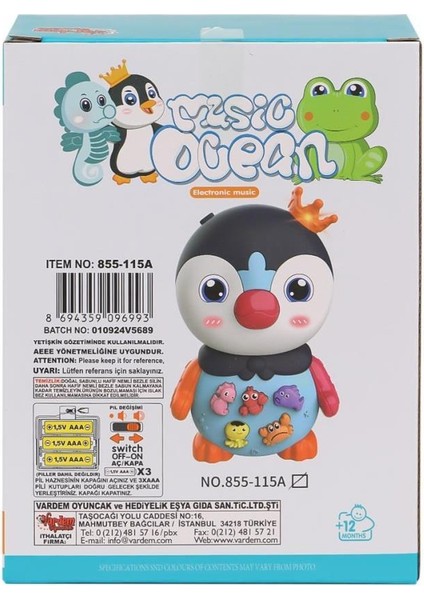 Nessiworld JLG-855-115A Işıklı ve Müzikli Penguen Pianosu -Vardem Oyuncak fiyatları