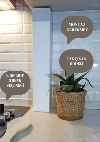 Doğalgaz Borusu Gizleme %100MDF 5 Renk Seçeneğiyle(Lütfen Ölçüleri Soru Sor Kısmına Yazınız !!!) fiyatları