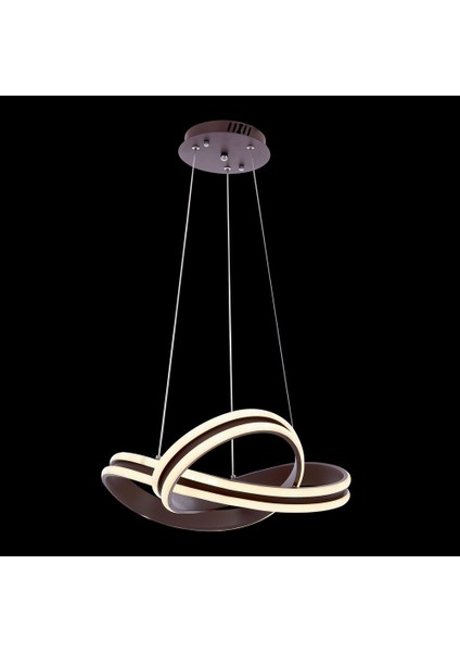 3 Yollu Yay - LED Avize - 3 Renk - Siyah Kasa - Çift Sıra Ledli fiyatları