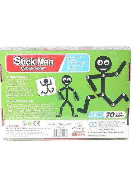 Nessiworld CAPLS-5247 Stick Man Çubuk Adam -Ca Games