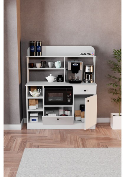 Latte Çok Amaçlı Dolap Kahve Köşesi Beyaz modelleri