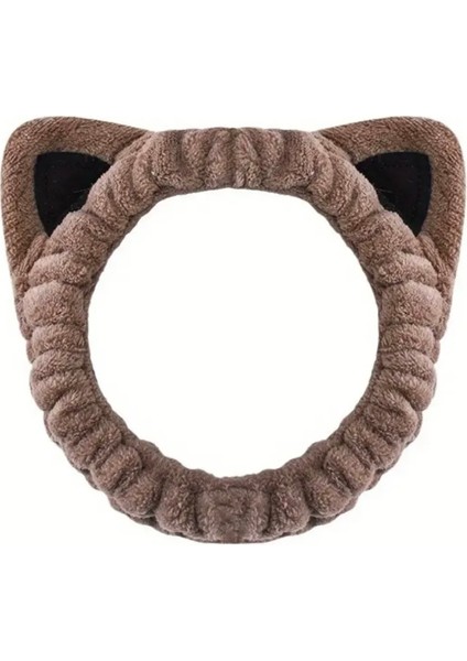 Kedili Yüz Yıkama Bandı ve Bileklik Seti