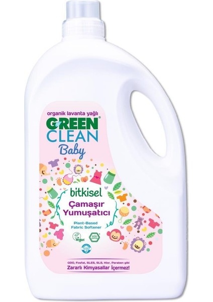 Nessiworld Green Clean Baby Bitkisel Çamaşır Yumuşatıcı 2750 ml