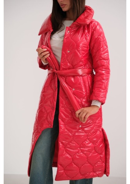 Kemerli Rugan Şişme Maxi Mont